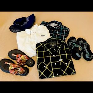 Women’s Columbia and Dixxon Longsleeve Shirts w/Teva Sandals